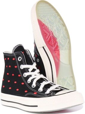 NEW Chuck 70 Embroidered Lips High 'Love Me - Black' – Size US Women’s 9